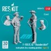 RESKIT RSF48-0073 F-105 (F, G) Thunderchief male pilots (in a standing position - type 2) (2 pcs) (3D Printed) 1/48